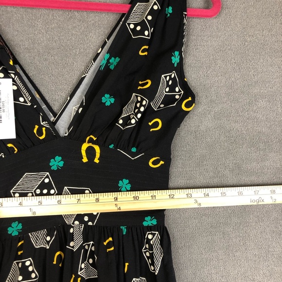 Trashy Diva retro deep cut cami dress lucky charm size 00 - Picture 7 of 8